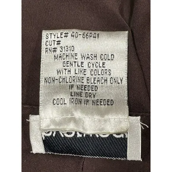 NWT Women's Byerwear Brand Brown Capri's Size 7 Stretch Pants Spring, Summer - Picture 12 of 12